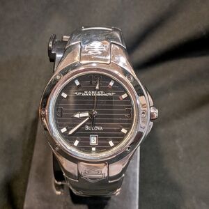 Harley-Davidson Bulova Black and Silver Smartwatch